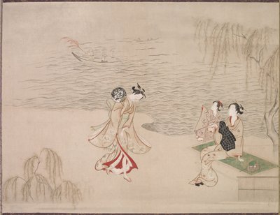 Skjønnheter ved kysten av Ippitsusai Bunchō
