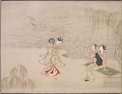 Skjønnheter ved kysten, ca. 1765-1792. av Ippitsusai Bunchō