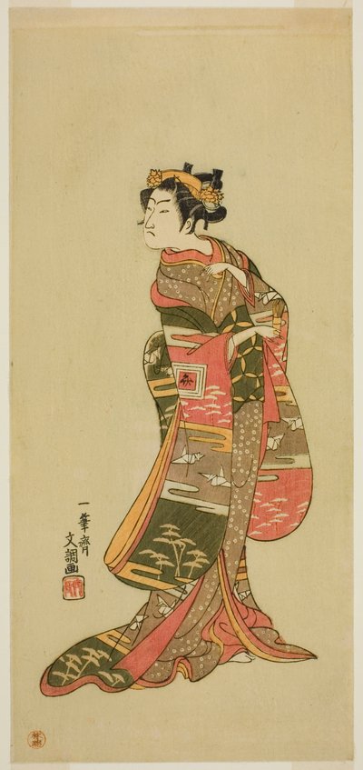 Skuespilleren Ichikawa Benzo i en uidentifisert rolle av Ippitsusai Bunchō