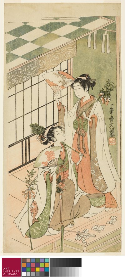 Helligdomsdanserne av Ippitsusai Bunchō