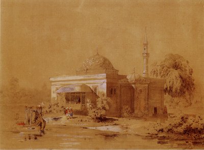 Prosjekt av det tyrkiske bad-paviljongen i Catherine Park i Tsarskoye Selo, ca. 1850 av Ippolit Antonovich Monighetti