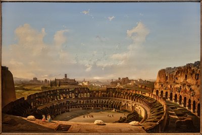 Innvendig utsikt over Colosseum av Ippolito Caffi