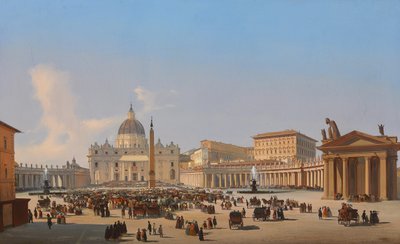 Petersplassen, Roma av Ippolito Caffi