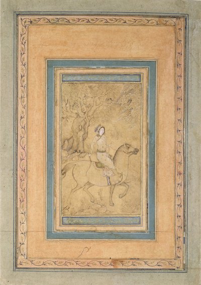 Rytter i et landskap, midten av 1600-tallet. av Iranian Master
