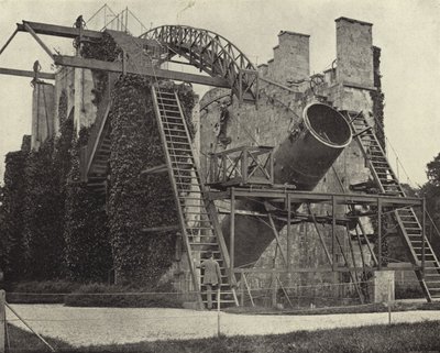 The Great Rosse Telescope, Birr Castle, Kings County (s/hv-bilde) av Irish Photographer