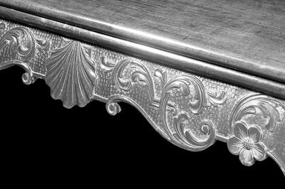 Detalj av et George III-kortbord, ca. 1765 (mahogni) av Irish School