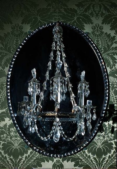 Speillysekrone, irsk, sent på 1700-tallet (glass) av Irish School