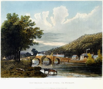 New Bridge, Vale of Ovoca, Co. Wicklow, 1835 av Irish School