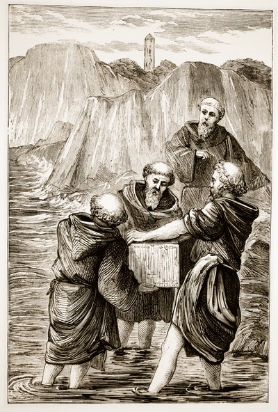 St. Brigits-boks, fra The Trias Thaumaturga, eller Three Wonder-Working Saints of Ireland, av Mary Cusack (1829-99) utgitt ca. 1890-tallet av Irish School