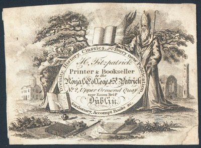 Handelskort, H Fitzpatrick (gravering) av Irish School