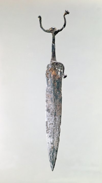 Dolk, Halstatt-kultur, ca. 750-450 f.Kr. (jern) av Iron Age
