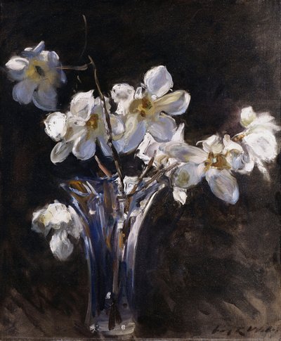 Magnolia i en vase av Irving Ramsay Wiles