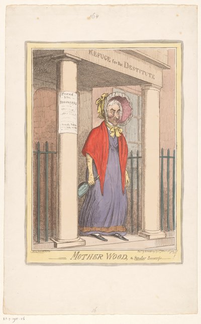 Spotprent av Sir Matthew Wood, 1820 Mother Wood, den populære anskafferen-! (tittel på objekt) av Isaac Cruikshank