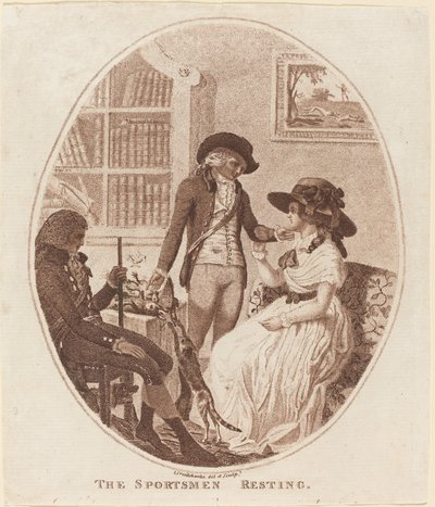 Idrettsmennene hviler av Isaac Cruikshank