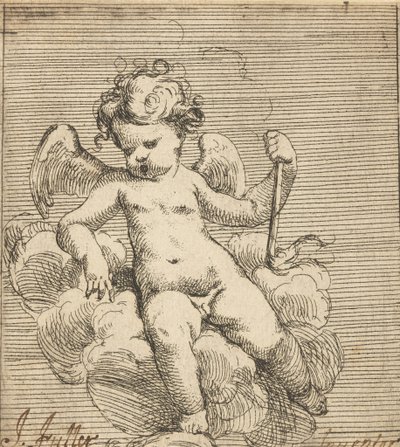 Putto holder en fakkel av Isaac Fuller
