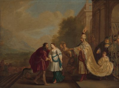 Farao gir Sara tilbake til Abraham av Isaac Isaacsz