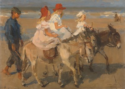 Eselturer på stranden Eselridning på stranden av Isaac Israels