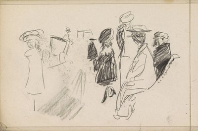 Figurer, muligens i en park av Isaac Israels