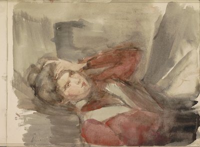 Portrett av en ukjent ung kvinne av Isaac Israels