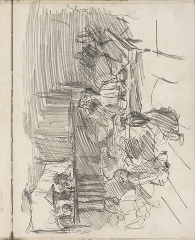 Publikum ved et gamelan-orkester av Isaac Israels