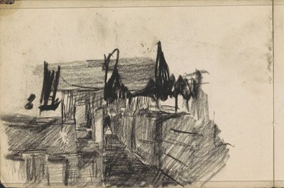 Gatevisning med figurer av Isaac Israels