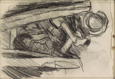 Sittende ung mann av Isaac Israels