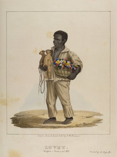 Lovey, plate 8 fra Sketches of Character..., 1838 av Isaac Mendes Belisario