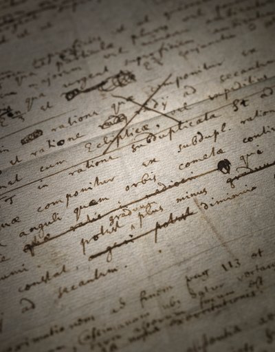 To sider med revisjoner av Principia Mathematica av Isaac Newton