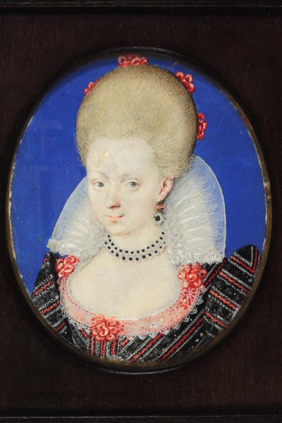 Frances Howard, hertuginne av Lennox og Richmond (akvarell på vellum) av Isaac Oliver