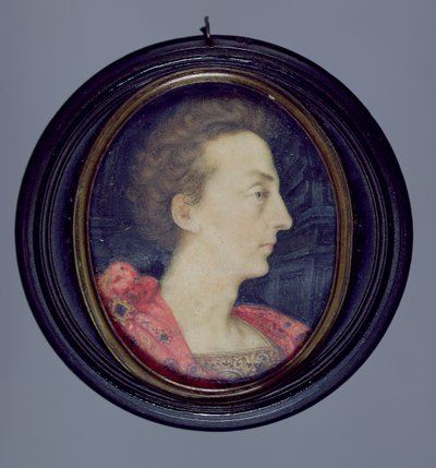 Henrik, prins av Wales (1594-1612) ca. 1610 (wc på vellum) av Isaac Oliver