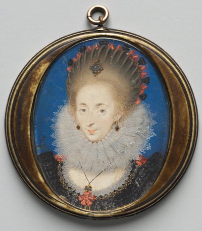 Portrett av Lucy Russell, grevinne av Bedford, født Harrington, 1612. av Isaac Oliver