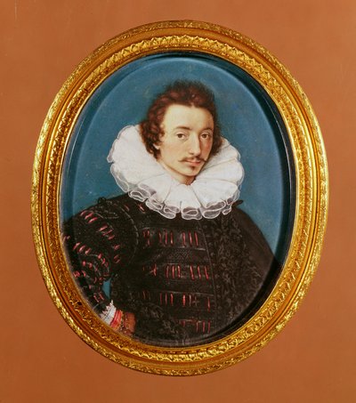 Selvportrett (miniatyr) av Isaac Oliver