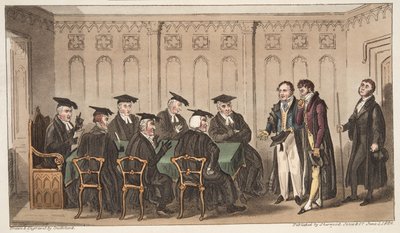 Golgata, eller The Place of the Sculls, fra The English Spy, pub. 1824 (håndfarget gravering) av Isaac Robert Cruikshank