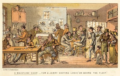 En plystrebutikk av Isaac, Robert and George Cruikshank