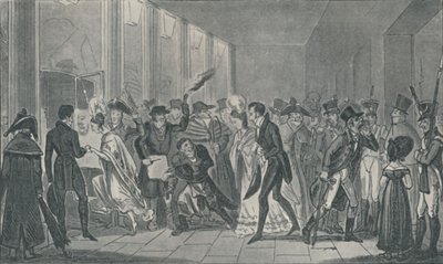 Etter Operaen, 1821, 1920. Kunstnere: Isaac Robert Cruikshank, George Cruikshank. av Isaac, Robert and George Cruikshank