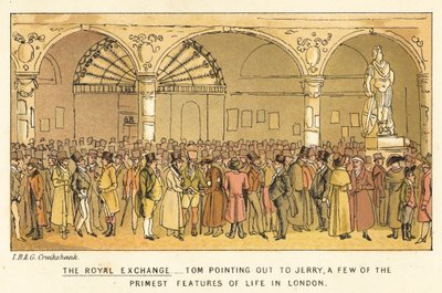 Den kongelige børsen av Isaac, Robert and George Cruikshank