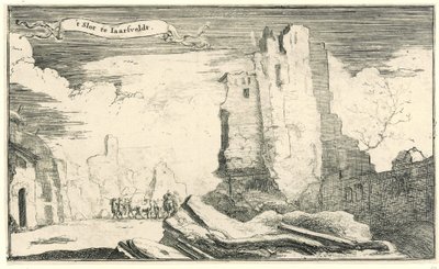 Slottet ved Jaarsveld, ødelagt av franskmennene i 1672 