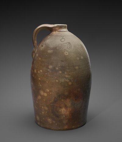 Kanne, c. 1873-1882 (saltglasert steintøy) av Isaac Suttles Pottery