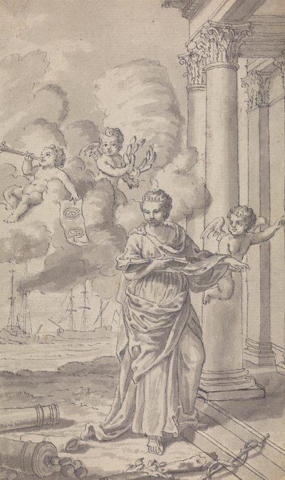 Frontispice for Town and Country Magazine, for Vol. III for 1771, nr. 1 av Isaac Taylor