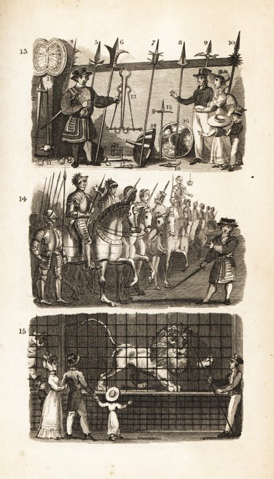 Tower of London: Armory, Horse Armory og Wild Beasts in the Tower av Isaac Taylor