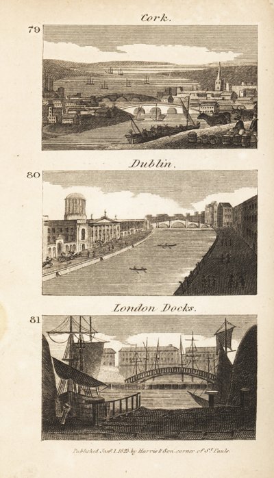 Handler i Regency Irland og England: Cork, Dublin og London Docks av Isaac Taylor
