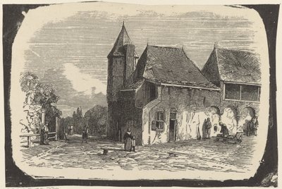 Utsikt over Koppelpoort i Amersfoort av Isaac Weissenbruch