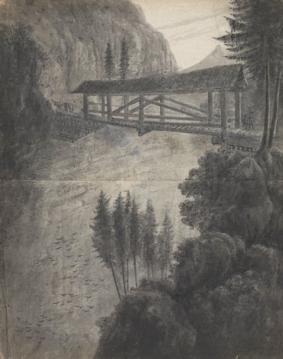 Graubünden/ Ser til Glarnisch (Sveits)-fjellene av Isaac Weld