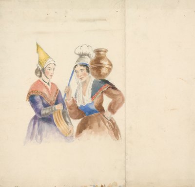 To kvinner i fargerik kostyme av Isaac Weld
