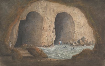 Utsikt over Syrini-hulene - Sorrento/ Napolibukta av Isaac Weld