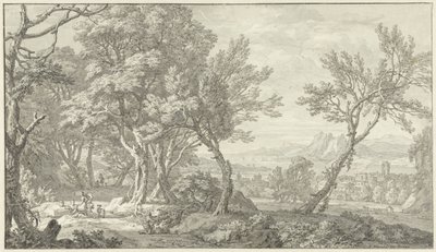 Arcadisch landschap   1355253   no       norwegian Successfully Translated  Original: Morning of Iris, from the series "Five Festivals in the Pleasure Quarters (Hanakuruwa gosechi no asobi)" Translat: Morning of Iris, from the series "Five Festivals in the av Isaac de Moucheron