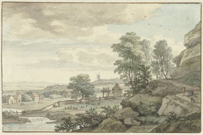 Utsikt i nærheten av Bentheim av Isaac de Moucheron