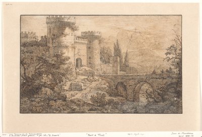 Poort og Tivoli av Isaac de Moucheron