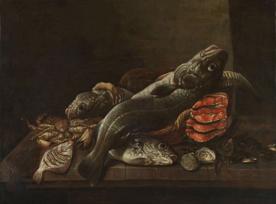 Stilleben med fisk av Isaac van Duynen