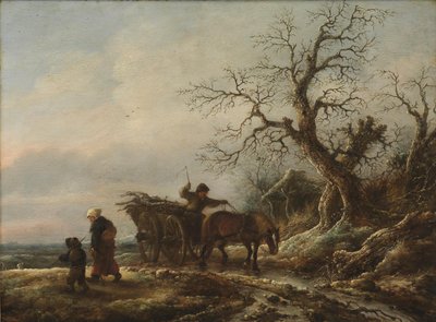 En vinterscene av Isaack van Ostade
